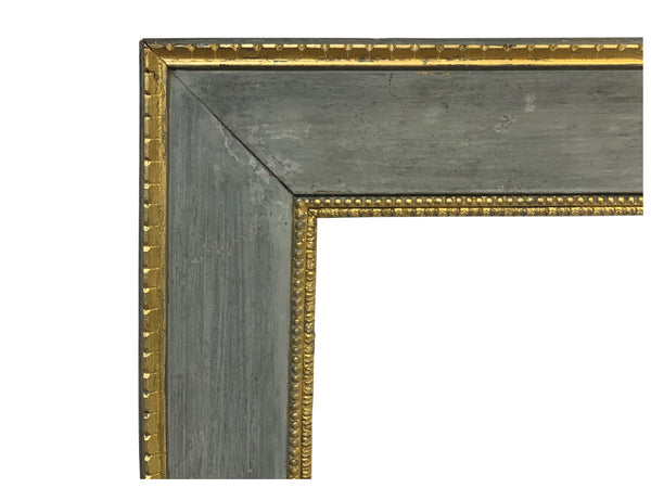 10x12 inch Vintage Silver and Gold Picture Frame for canvas art circa 1900s (20th Century American).