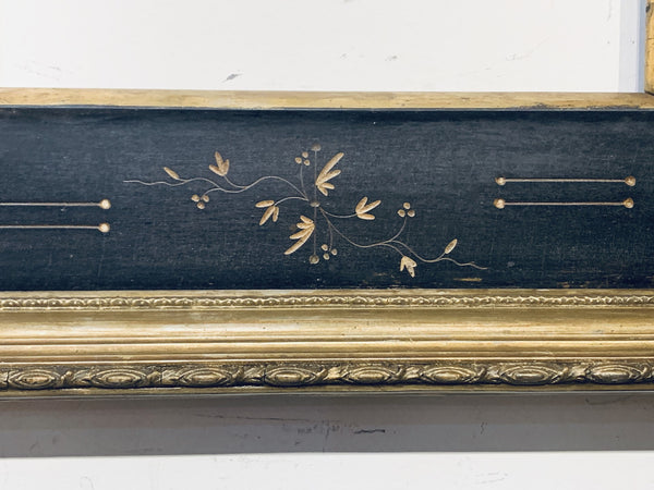 10x12 Inch Antique Black and Gold Picture Frame for canvas art, circa 1890 (19th Century American).