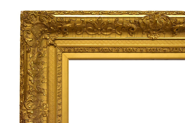 French 11x19 inch Antique Barbizon Gold Picture Frame for canvas art circa 1875.