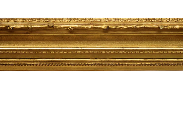 22x27 Inch Antique Gold Picture Frame for canvas art circa 1850 (19th century European painting frame for sale).