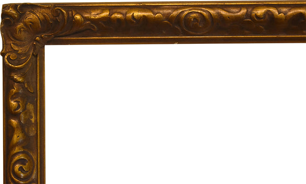 26x32 inch Antique Gold Arts And Crafts picture Frame for canvas circa 1915 (20th Century American painting frame for sale).