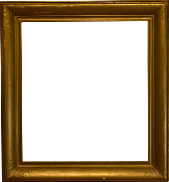 27x29 Inch Antique Gold Scoop Picture Frame for canvas art circa 1920 (20th Century).
