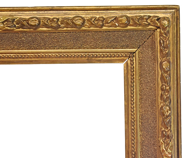 Italian 18x23 Inch Antique Gold Picture Frame for canvas art circa 1830 (19th Century).