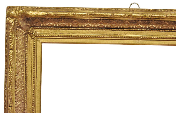 Pair of 14x17 Inch Antique American Gold Picture Frames for canvas art circa 1870 (19th century).