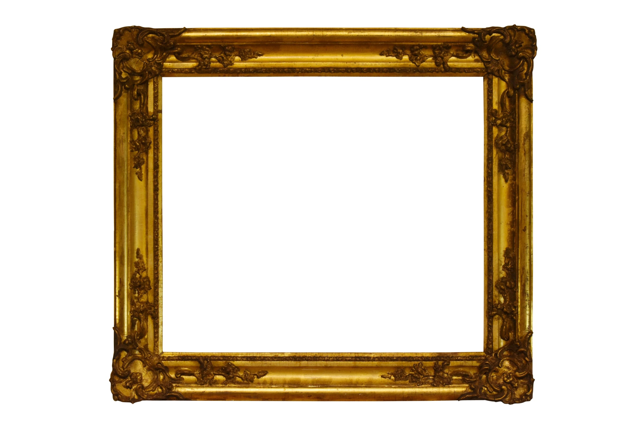 23x27 Inch Antique American Victorian Gold Picture Frame for canvas art circa 1840 (19th Century).