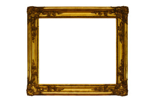23x27 Inch Antique American Victorian Gold Picture Frame for canvas art circa 1840 (19th Century).