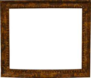 16x19 Inch Antique Brown Painted Picture Frame for Canvas Art circa 1700s (18th Century Italian painting frame for sale).