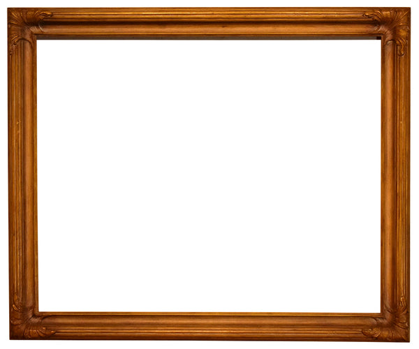 28x35 Inch Vintage Gold Scoop Picture Frame for canvas art circa 1940 (20th Century American Painting frame for sale).