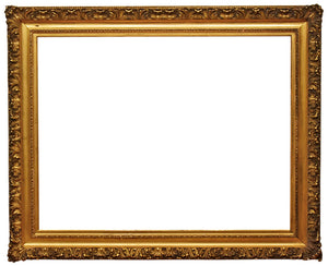 34x45 Inch Antique American Gold Barbizon Picture Frame for canvas art circa 1880 (19th Century).