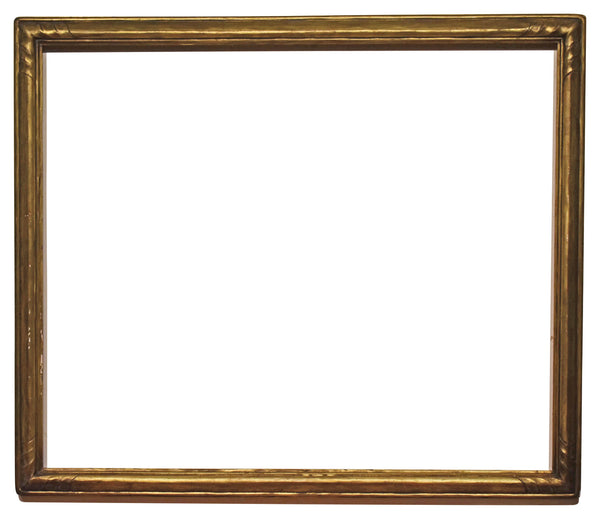 35x42 Inch Antique American Gold Arts and Crafts Picture Frame for canvas art circa 1920 (20th century).