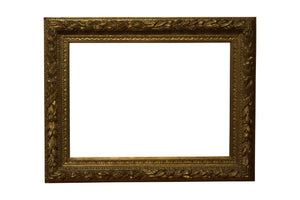 Italian 20x28 Carved Gold Antique Picture Frame circa 1820