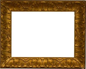 16x24 Inch Antique Gold Art Nouveau Picture Frame for canvas art circa 1915 (20th Century).