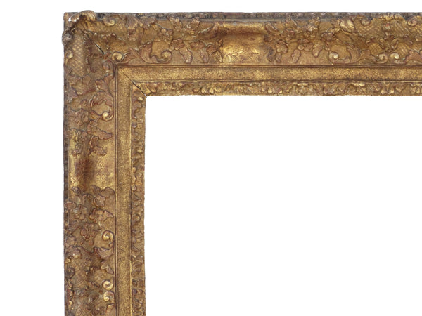 24x29 inch Antique American Gold Picture Frame For Canvas Art circa 1800s (19th Century).