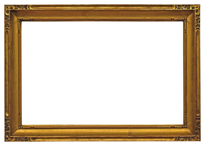 13x20 Inch Antique American Gold Arts and Crafts Picture Frame circa 1920 (20th Century).
