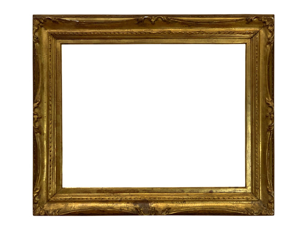 21x27 Inch Antique American Gold Arts And Crafts Picture Frame for canvas art circa 1915 (20th Century).