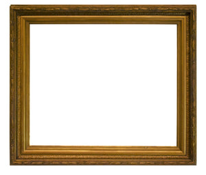 19x23 Inch Antique American Gold Picture Frame for canvas art circa 1880 (19th Century).